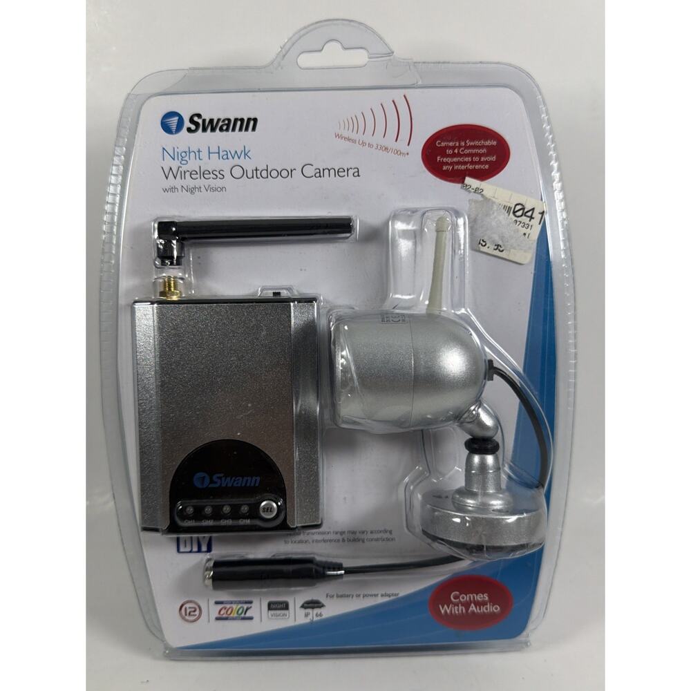 Swann Night Hawk Wireless Outdoor Camera & Receiver - New